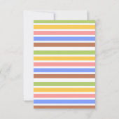 フェスティバルカラフルリトルターキーベビーシャワー サンキューカード (裏面)