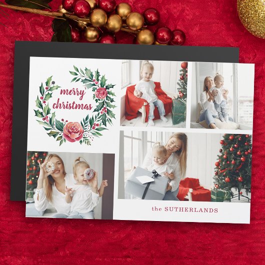 フェスティバルカラフルリースフォトコラージュ