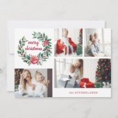 フェスティバルカラフルリースフォトコラージュ シーズンカード (正面)