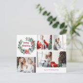 フェスティバルカラフルリースフォトコラージュ シーズンポストカード (スタンド正面)