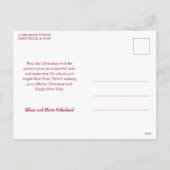 フェスティバルカラフルリースフォトコラージュ シーズンポストカード (裏面)