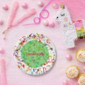 フェスティバルカラフル紙吹雪パーティーカスタム ペーパープレート (パーティー)