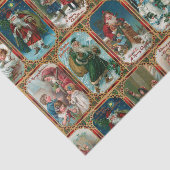 フェスティバルカラフル華美ビクトリアンクリスマスカード 薄葉紙 (詳細)