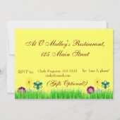 フェスティバルカラフル65歳の誕生日招待状 招待状 (裏面)