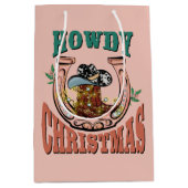 フェスティバルカントリーウエスタンクリスマスブーツ ミディアムペーパーバッグ (正面)