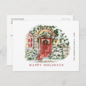 フェスティバルカントリークリスマスハウスグリーティング シーズンポストカード (正面/裏面)