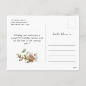 フェスティバルカントリークリスマスハウスグリーティング シーズンポストカード (裏面)