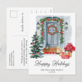 フェスティバルカントリークリスマスハウスグリーティング シーズンポストカード (正面/裏面)