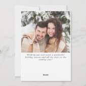 フェスティバルカントリーハウスクリスマスグリーティングフォト シーズンカード (裏面)