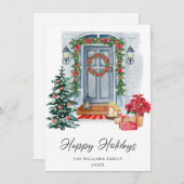 フェスティバルカントリーハウスクリスマスグリーティングホリデイC シーズンカード (正面/裏面)