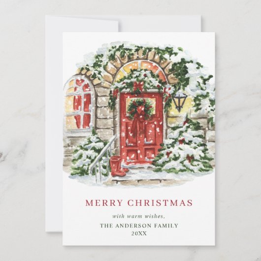 フェスティバルカントリーハウスクリスマスグリーティング4写真 シーズンカード (正面)