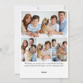 フェスティバルカントリーハウスクリスマスグリーティング4写真 シーズンカード (裏面)