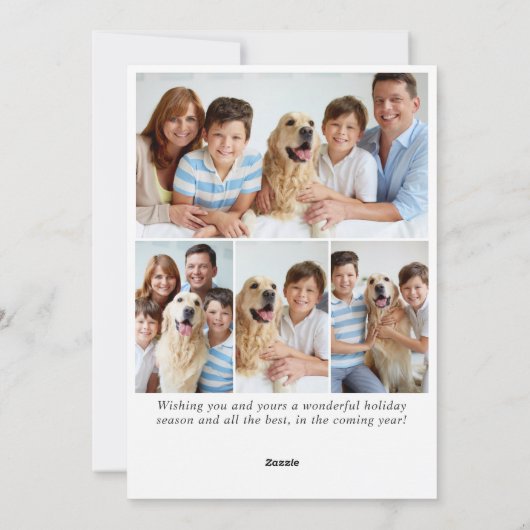 フェスティバルカントリーハウスクリスマスグリーティング4写真 シーズンカード (裏面)