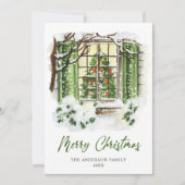 フェスティバルカントリーハウスクリスマスハウスグリーティング シーズンカード (正面)