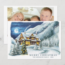 フェスティバルカントリーハウスクリスマスハウスグリーティング シーズンカード