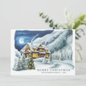 フェスティバルカントリーハウスクリスマスハウスグリーティング シーズンカード (スタンド正面)