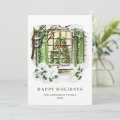 フェスティバルカントリーハウスクリスマスハウスグリーティング シーズンカード (スタンド正面)