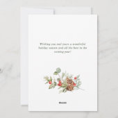 フェスティバルカントリーハウスクリスマスハウスグリーティング シーズンカード (裏面)