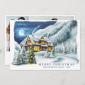 フェスティバルカントリーハウスクリスマスハウスグリーティング シーズンカード (正面/裏面)