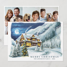 フェスティバルカントリーハウスクリスマスハウスグリーティング シーズンカード