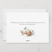 フェスティバルカントリーハウスクリスマスハウスグリーティング シーズンカード (裏面)