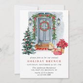フェスティバルカントリーホリデークリスマスホリデーブランチ 招待状 (正面)