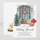 フェスティバルカントリーホリデークリスマスホリデーブランチ 招待状 (正面/裏面)