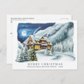 フェスティバルカントリーホリデーハウスクリスマス企業の ポストカード (正面/裏面)