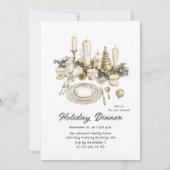 フェスティバルカントリーボホクリスマスホリデーディナー 招待状 (正面)