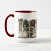 フェスティバルカントリー素朴雪だるまホリデーマグ マグカップ (左)