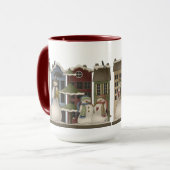 フェスティバルカントリー素朴雪だるまホリデーマグ マグカップ (正面左)