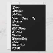 フェスティバルガンボクイーンビューヒントをお願いします 招待状 (裏面)