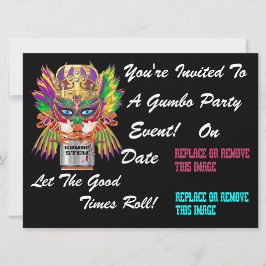 フェスティバルガンボクイーンビューヒントをお願いします 招待状 (正面)