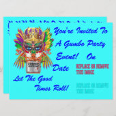 フェスティバルガンボクイーンビューヒントをお願いします 招待状 (正面/裏面)