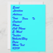 フェスティバルガンボクイーンビューヒントをお願いします 招待状 (裏面)