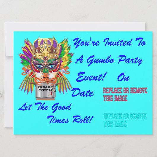 フェスティバルガンボクイーンビューヒントをお願いします 招待状 (正面)