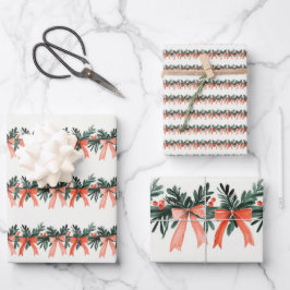 フェスティバルガーランドの水の色のリボンのギフト与えズ ラッピングペーパーシート