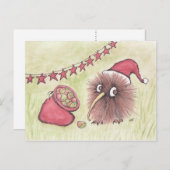 フェスティバルキウィバードサンタ シーズンポストカード (正面/裏面)