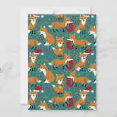 フェスティバルキツネかわいいクリスマスパーティー 招待状 (裏面)