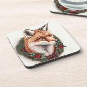 フェスティバルキツネウィンターホリデーズクリスマスコアスター コースター (左側)