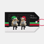 フェスティバルキツネキューブギフトラベル ギフトタグ (正面(横))