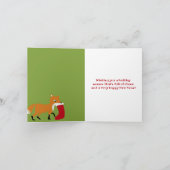 フェスティバルキツネリース パーソナライズされた シーズンカード (内部)