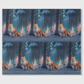 フェスティバルキツネ ラッピングペーパー (フラット)