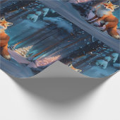 フェスティバルキツネ ラッピングペーパー (角)