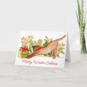 フェスティバルキティキャットウィンター至ホリ異教のデイ カード (正面)