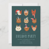 フェスティバルキャッツクリスマスパーティの招待状 招待状 (正面)