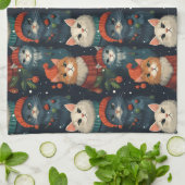 フェスティバルキャッツホリデイ キッチンタオル (折り畳み)