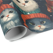 フェスティバルキャッツホリデーラッピング紙 ラッピングペーパー (ロールコーナー)