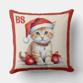 フェスティバルキャッツinクリスマスコスチューム- Holiday Vibes クッション (裏面)