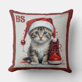 フェスティバルキャッツinクリスマスコスチューム- Holiday Vibes クッション (正面)